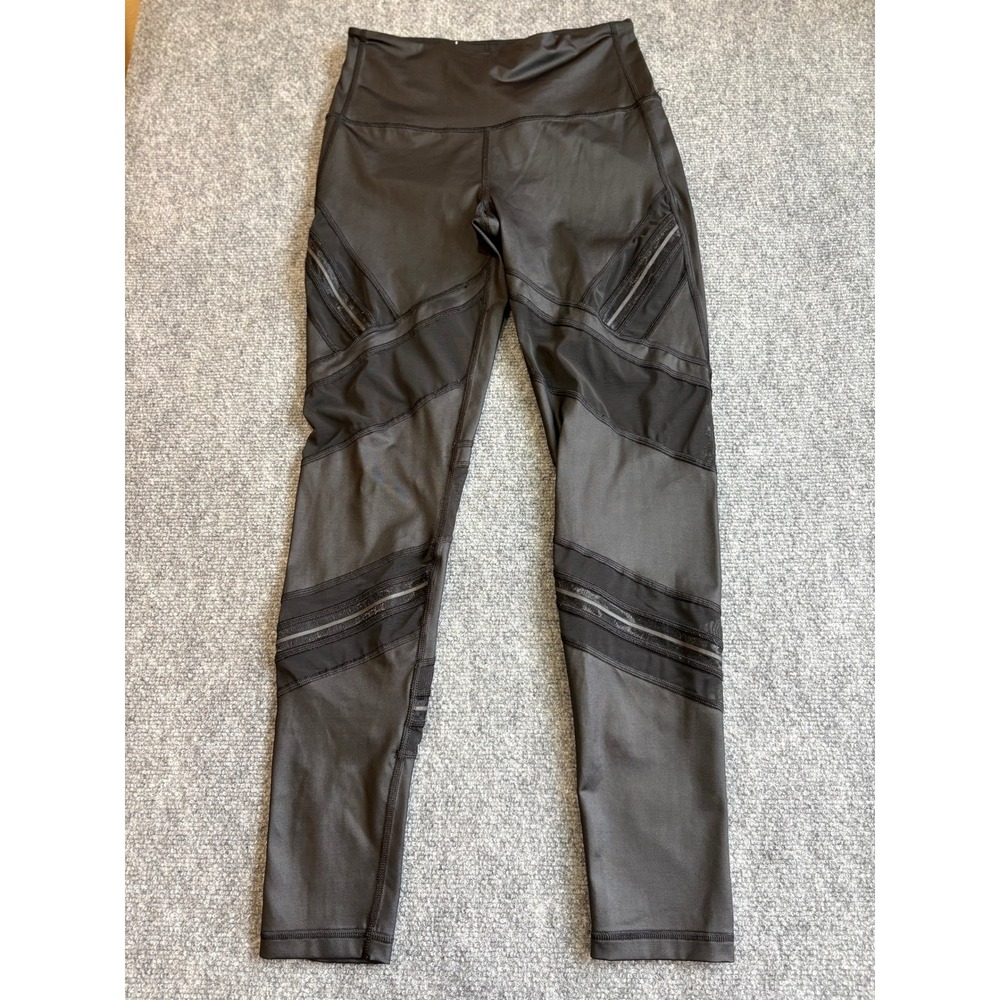 Victoria Sport Knockout Secret Tight Mesh Panel Leggings Black Medium